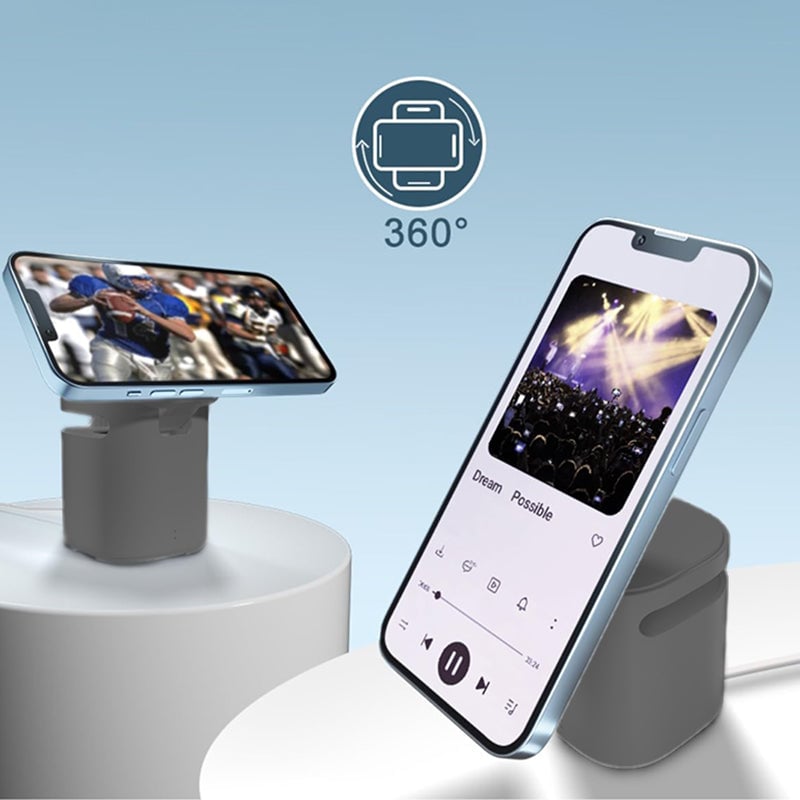 PowerBeat Dock – Magnetic Wireless Charger & Speaker