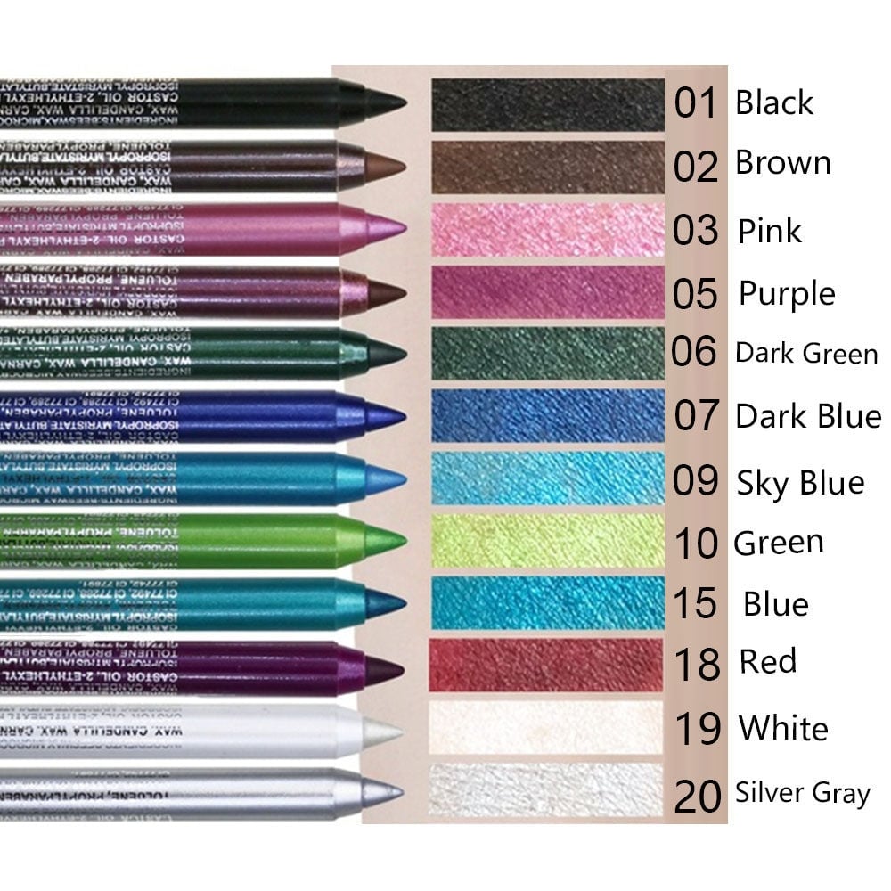 CosmiKohl - 14-Color Waterproof Gel Eyeliner Vault
