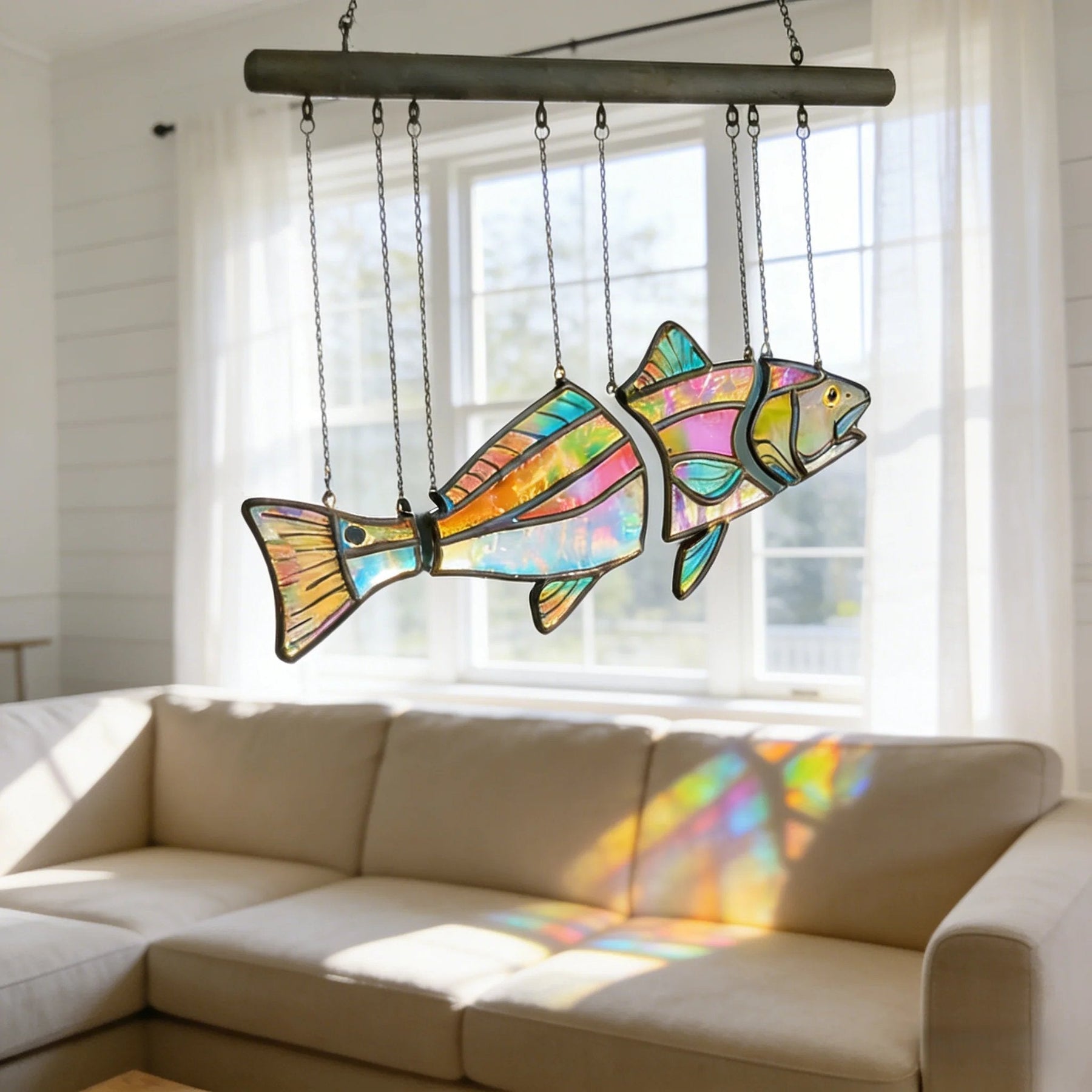 AquaLume – Handcrafted Fish Window Art