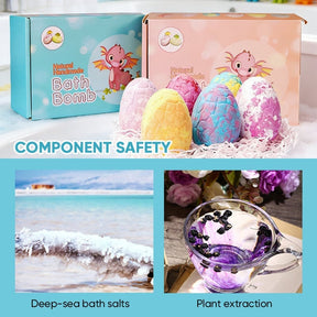 DinoGlow – Fun & Colorful Bath Bomb Eggs
