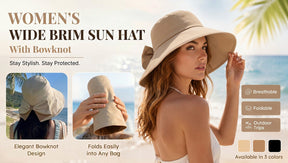 BowBreeze – Elegant Sun Protective Wide Brim Hat