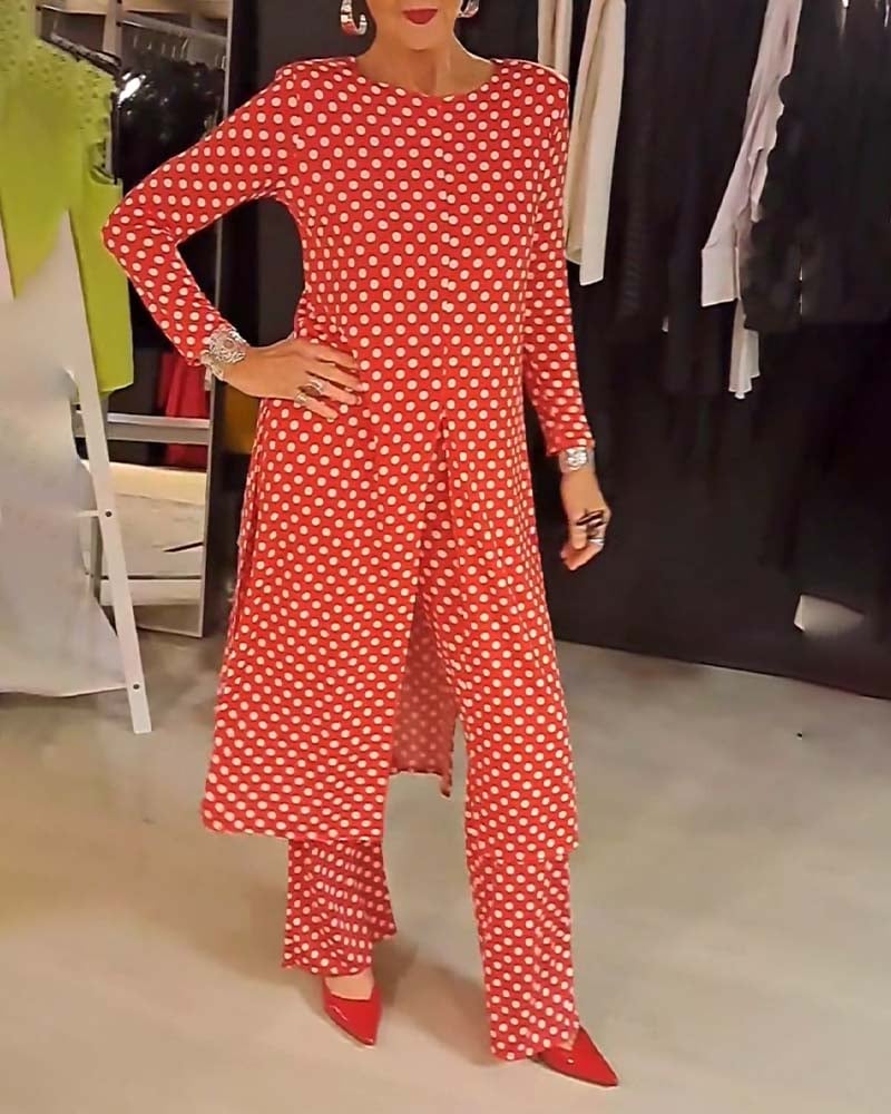SoftDot Harmony Set – Casual Two-Piece Outfit