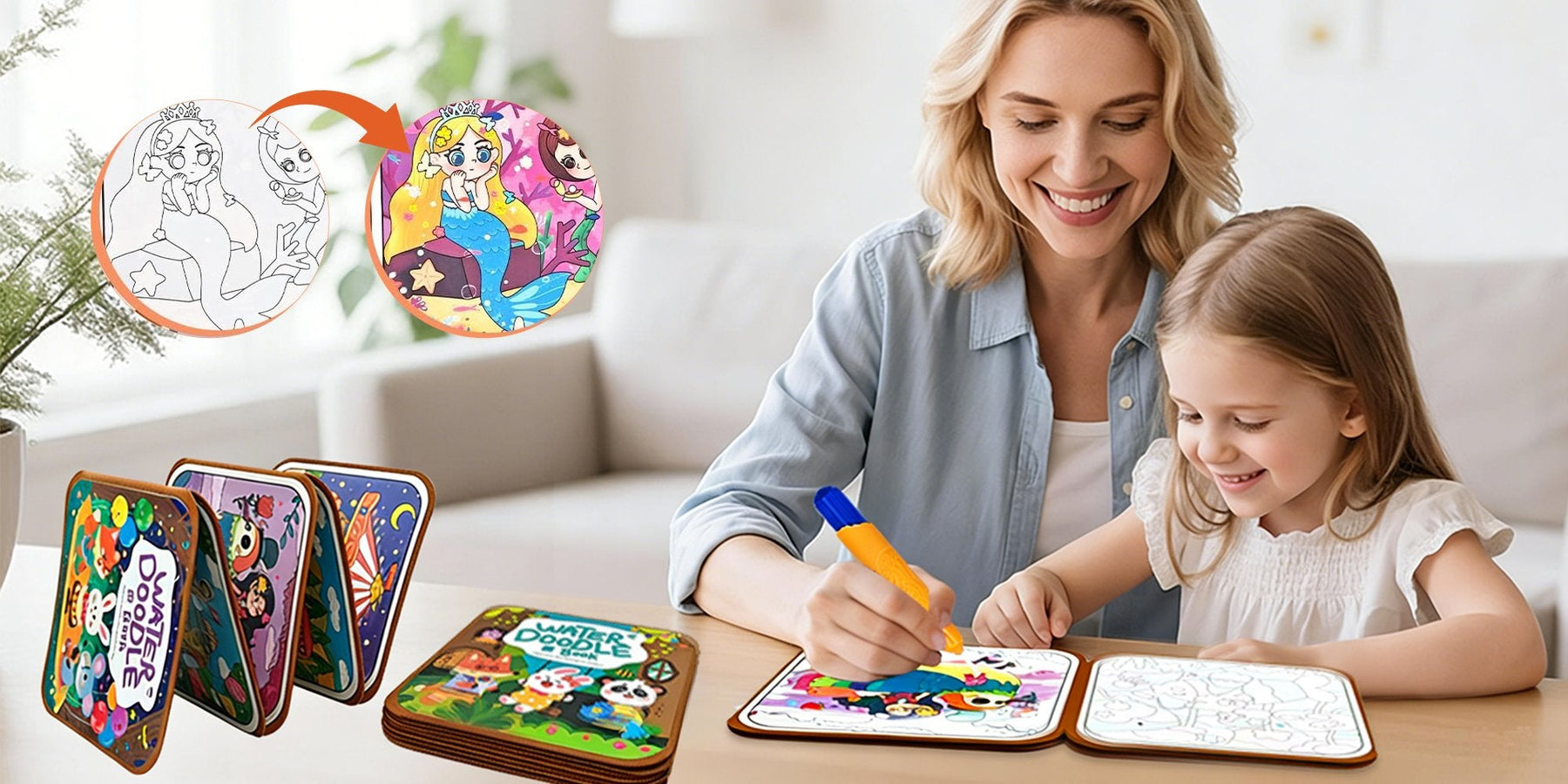 DoodleSplash – Water Magic Coloring Book