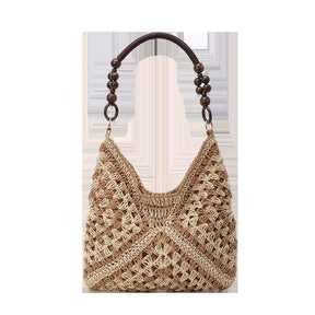 PalmAura - Straw Shoulder Bag