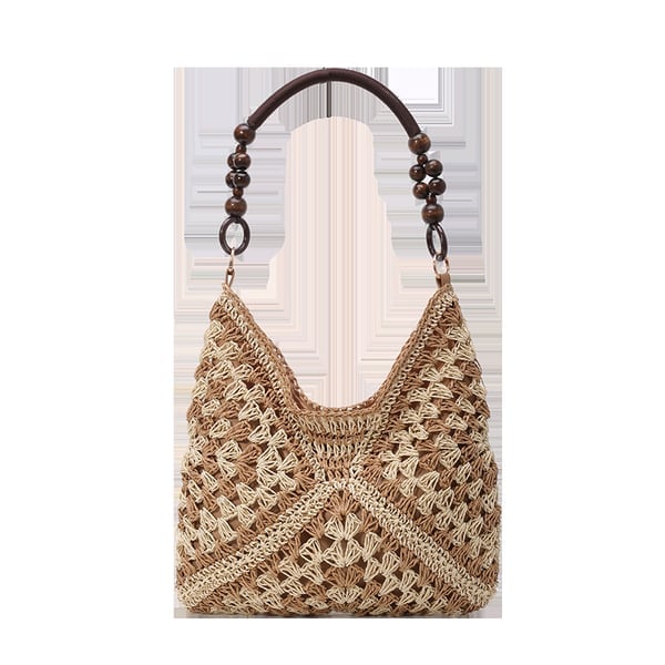 PalmAura - Straw Shoulder Bag