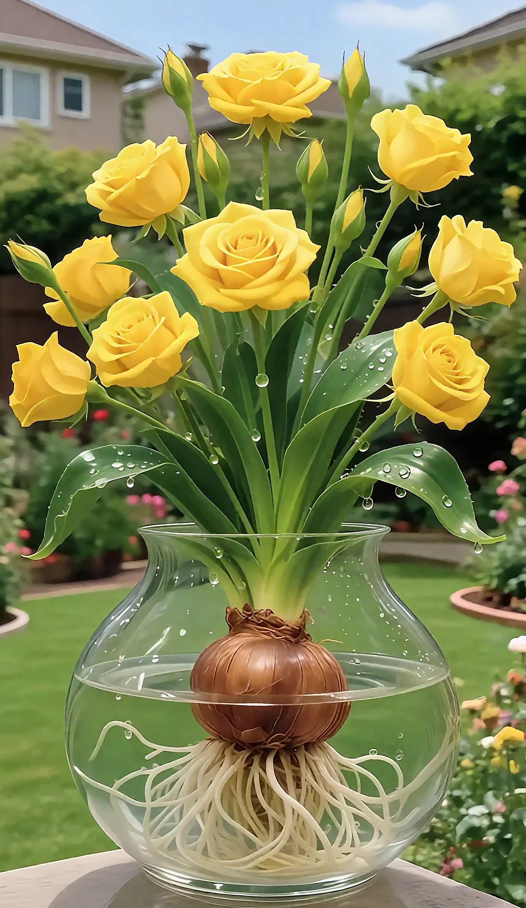 🌹 Hydroponic Roses – Bloom Without Soil! 🌹