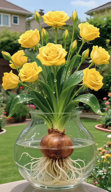 🌹 Hydroponic Roses – Bloom Without Soil! 🌹