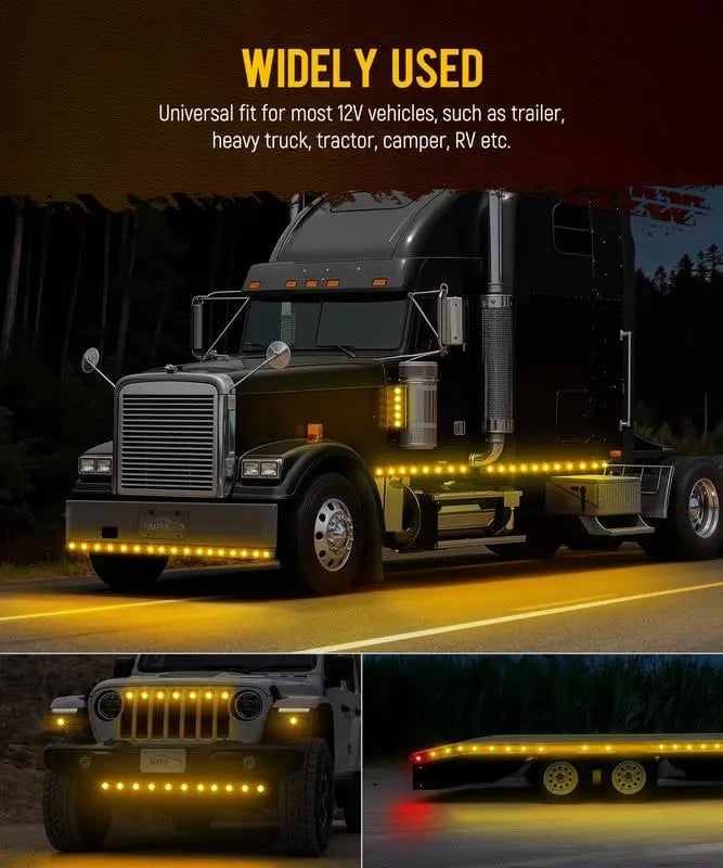 LumaSignal – 3rd Gen Amber Watermelon Side Marker Lamp