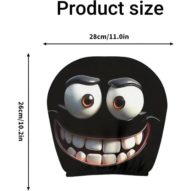 CartoonCush – Playful Headrest Cover