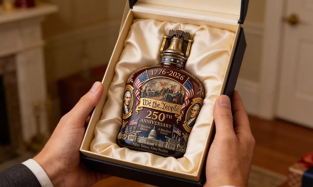 LibertyReserve – 250th Anniversary Whiskey Bottle
