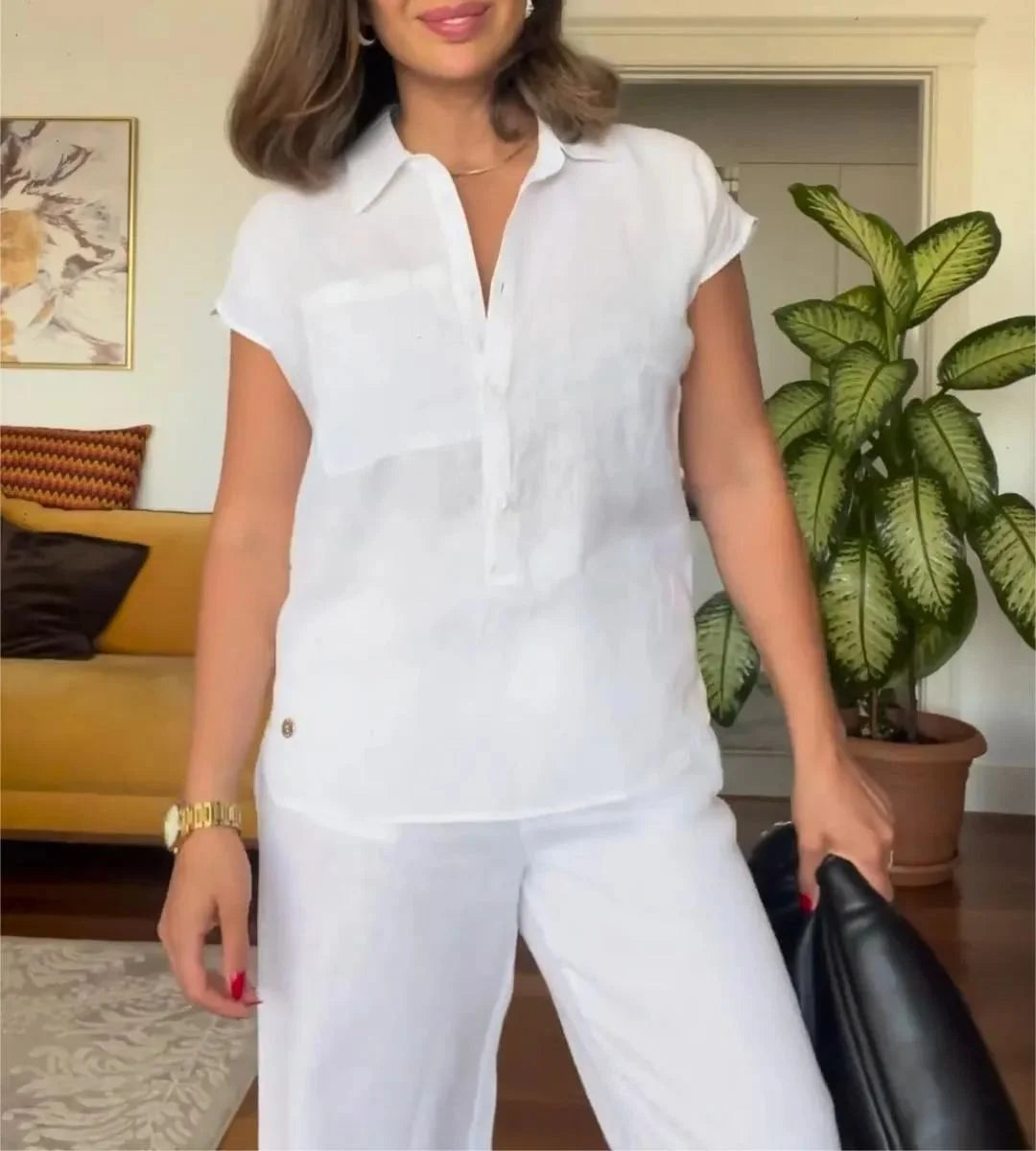 BreezeEase – Relaxed Wide Leg Lounge Set