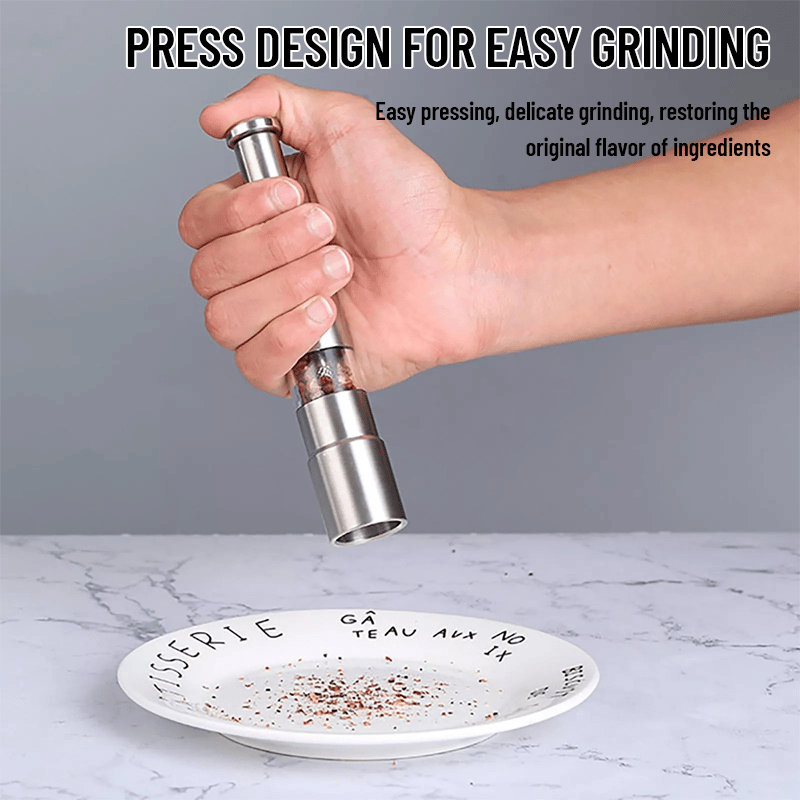 GrindMaster – Stainless Steel Salt And Pepper Grinder