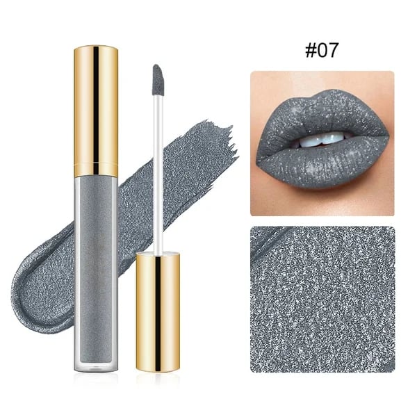 GlamShine – Metallic Liquid Diamond Glitter Lipstick