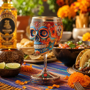 SkullElegance – Premium Decorative Art Glass Goblet