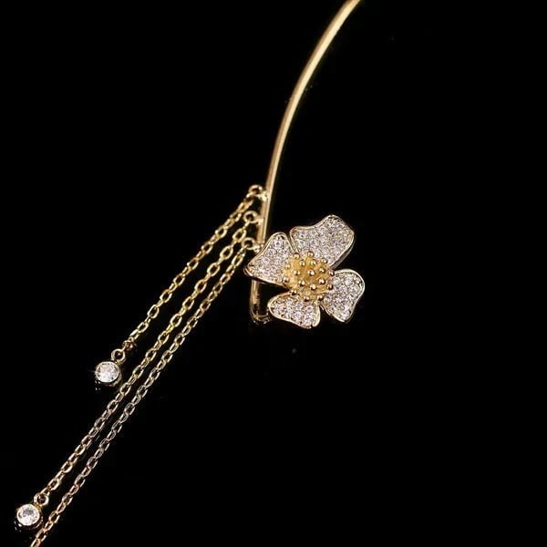 ButterGlow – Cubic Zirconia Butterfly Fringe Earrings
