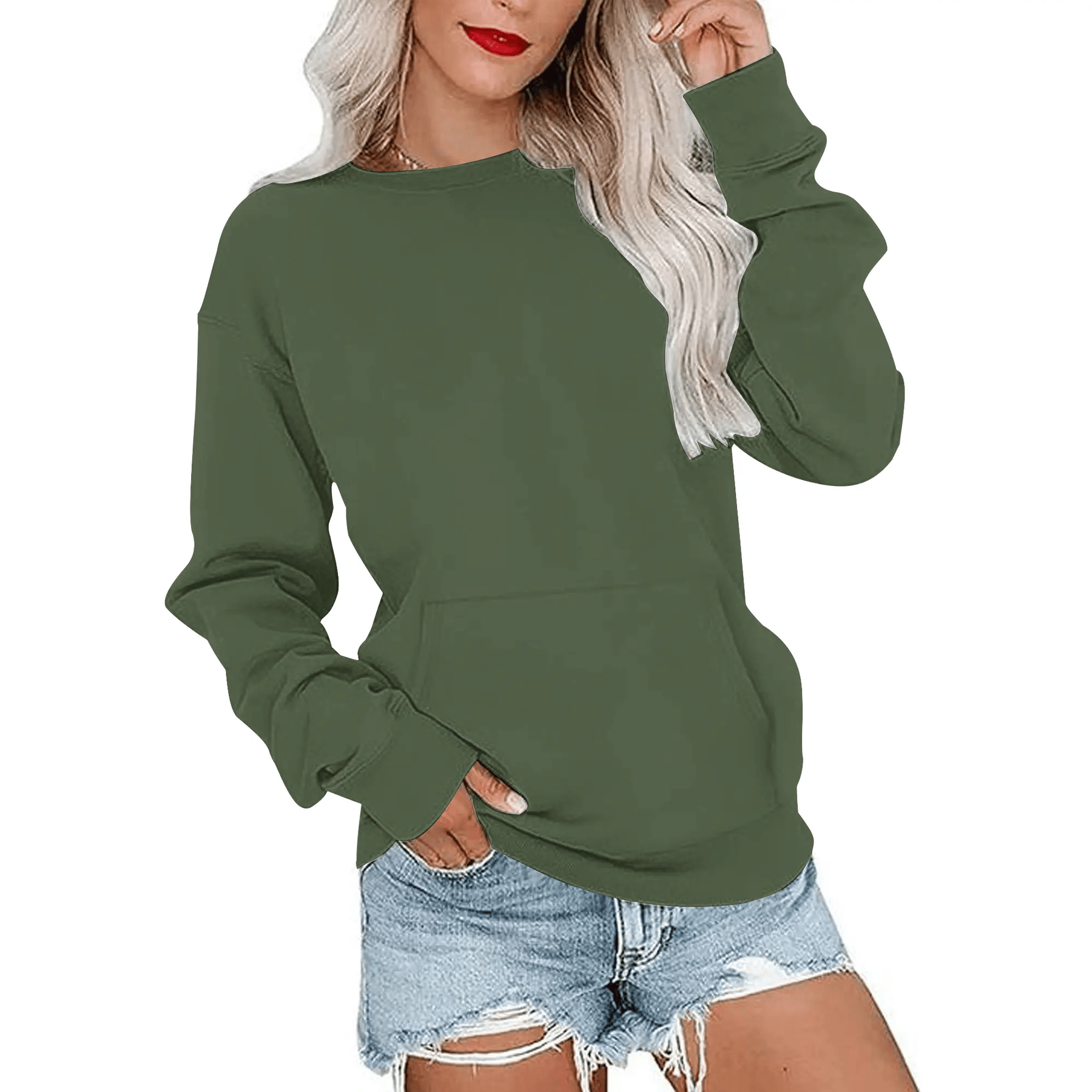 CozyCore – Women’s Crewneck Hoodless Sweatshirt