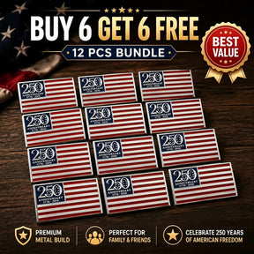 LibertyMark – 250th Anniversary Metal Flag Emblem