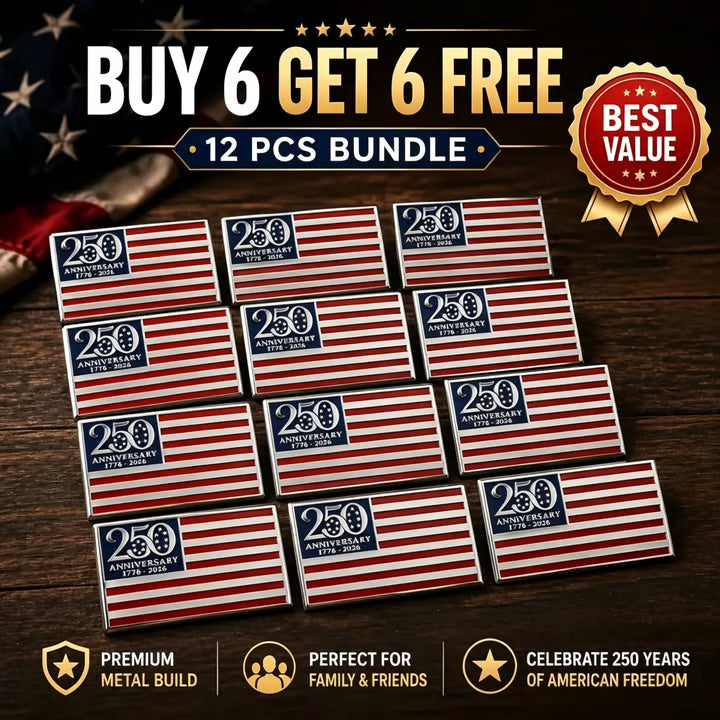 LibertyMark – 250th Anniversary Metal Flag Emblem