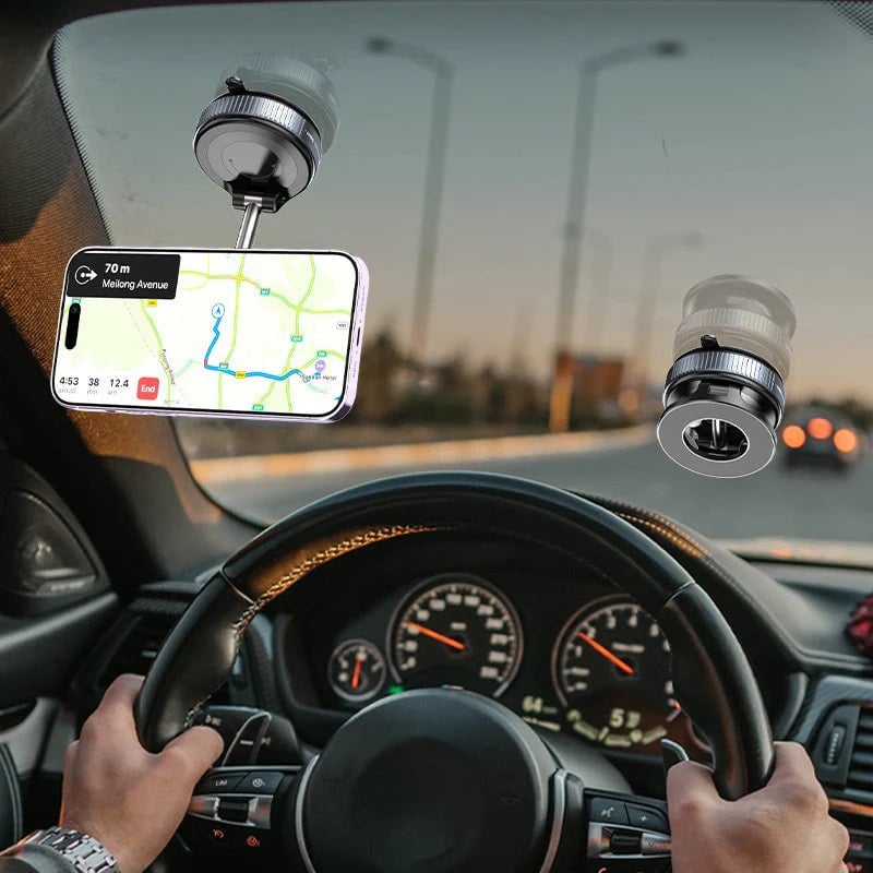 SpinGrip – 360° Magnetic Car Phone Mount