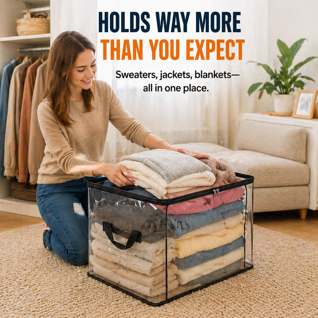 MegaPackPro – Large Heavy Duty Clear Storage Bag