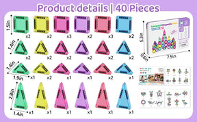 MagnaBuild – Magnetic Tiles Building Blocks Set