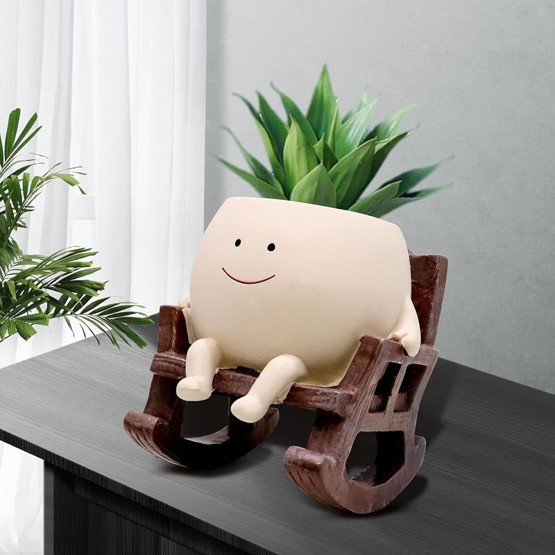 ArtSeat – Unique Chair-Shaped Resin Planter Vase
