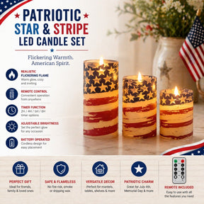 FreedomFlame – USA Inspired Flameless Candle Collection