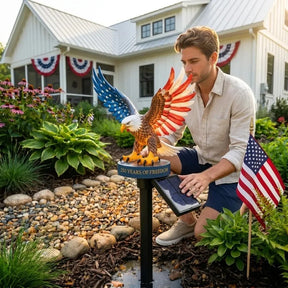 PatriotFlame – Solar Eagle Yard Stake