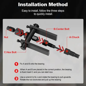 SteelGrip – Industrial Bearing Puller Tool Set
