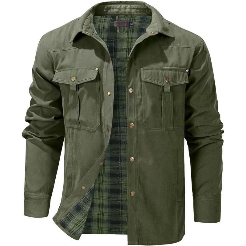 VistaWork – Versatile Flannel-Lined Utility Shacket