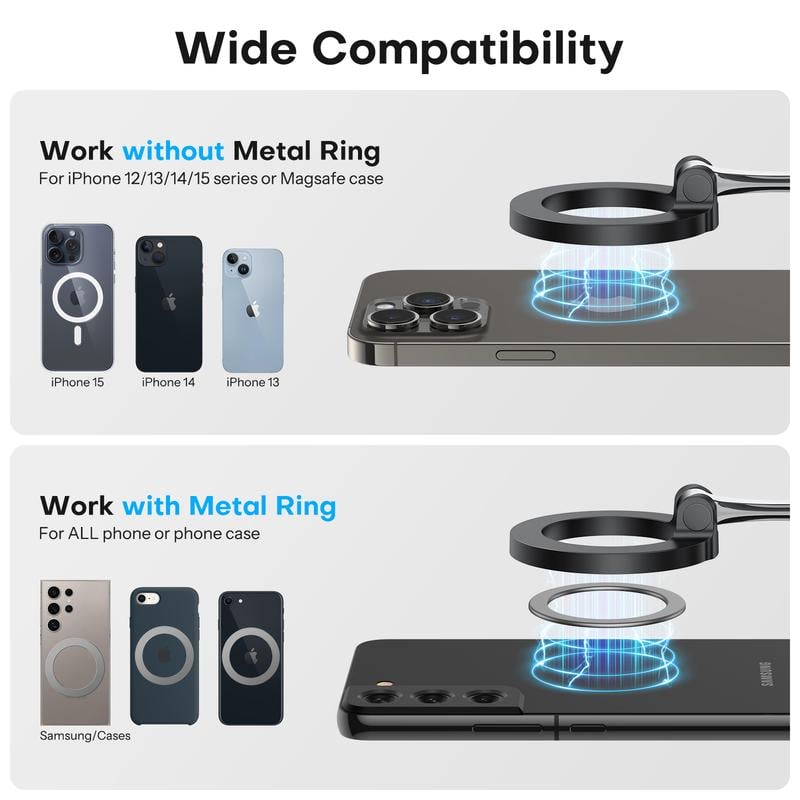 SnapHold – Foldable Magnetic Stand Portable Use