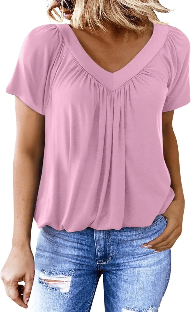 AuraFit | Classic Women’s V-Neck Casual Tee