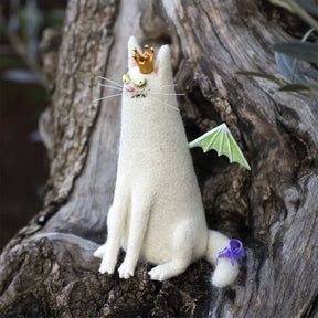 CurioCat - Soft Wool Figurine