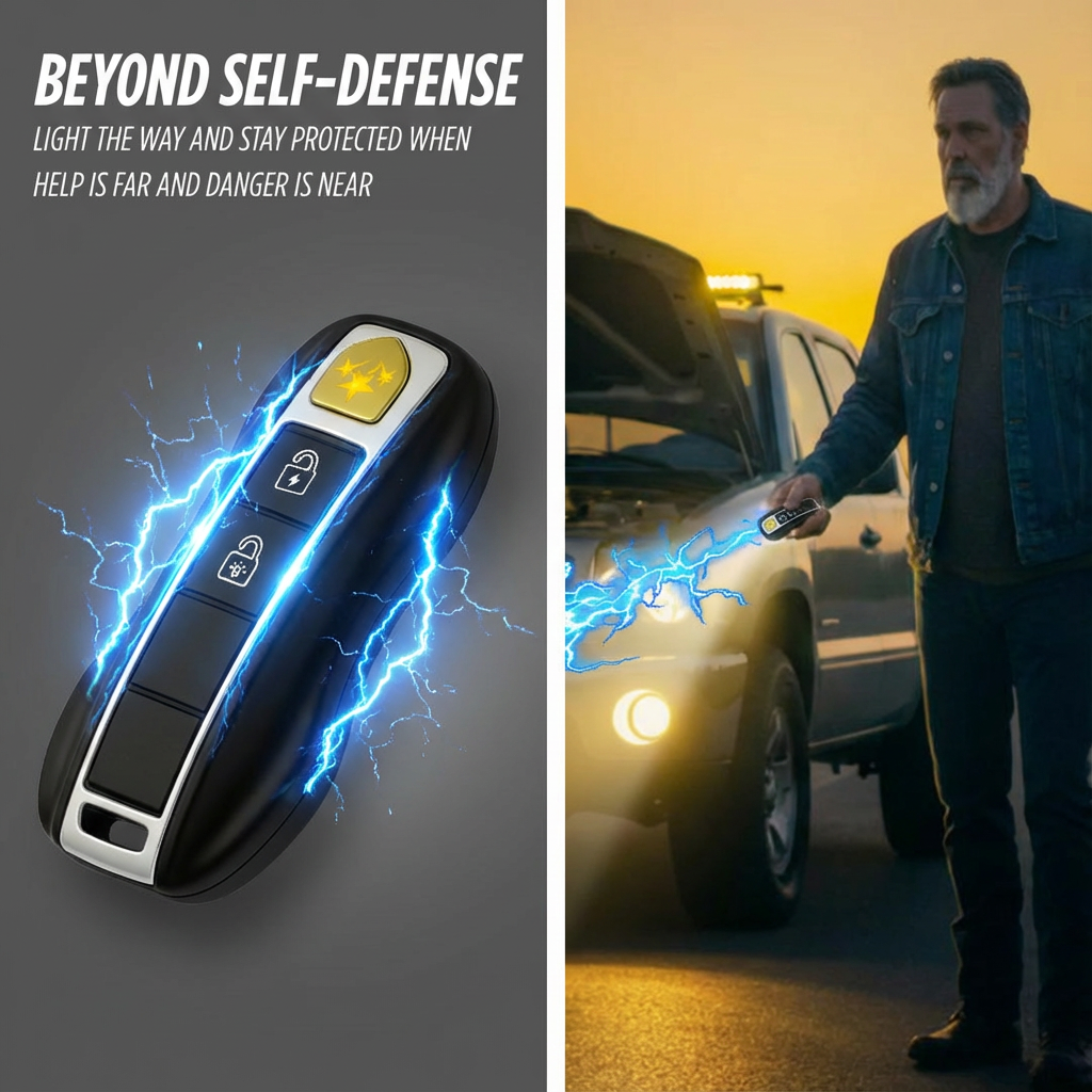 💥 2026 Hot Sale 75% OFF ️🔦 SUPTRUCK™ Voltax 75M Stun Car Keychain ⚡
