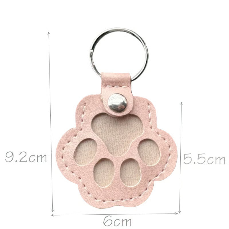 FurTag – Paw Shaped Leather Keychain