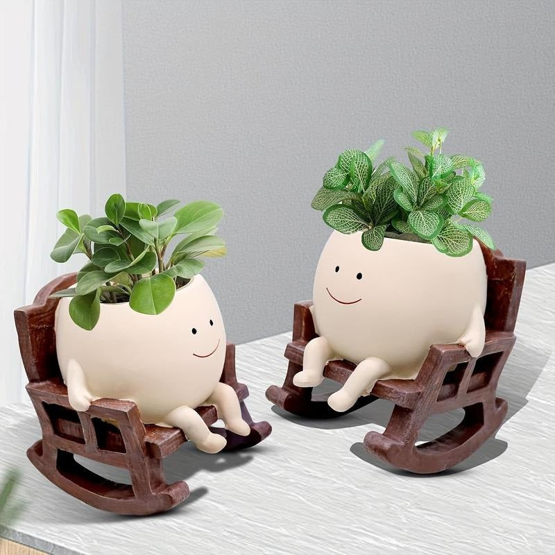 ArtSeat – Unique Chair-Shaped Resin Planter Vase