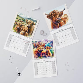 HighlandHugs – 2026 Cute Highland Cow Wall Calendar