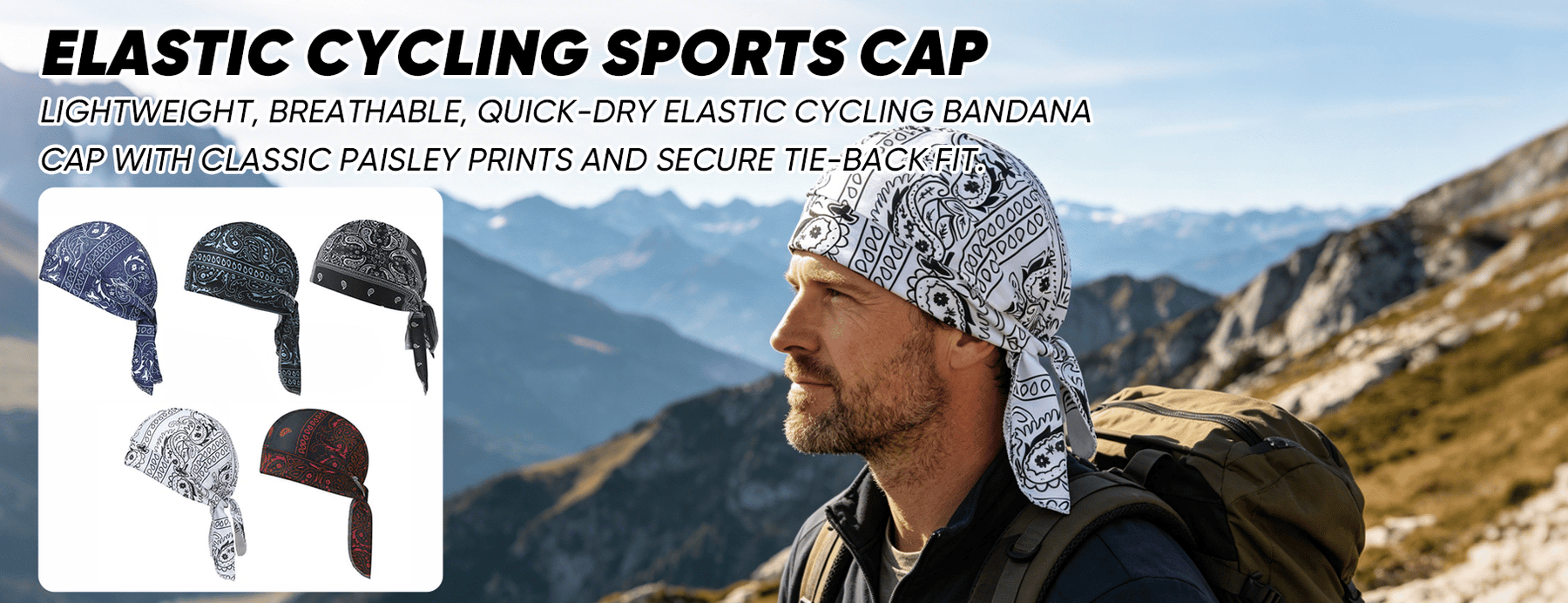 Elastic Cycling Sports Cap