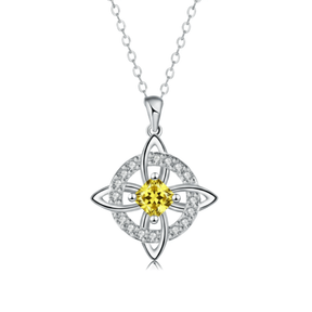 Hecatea – Witch’s Knot Birthstone Necklace