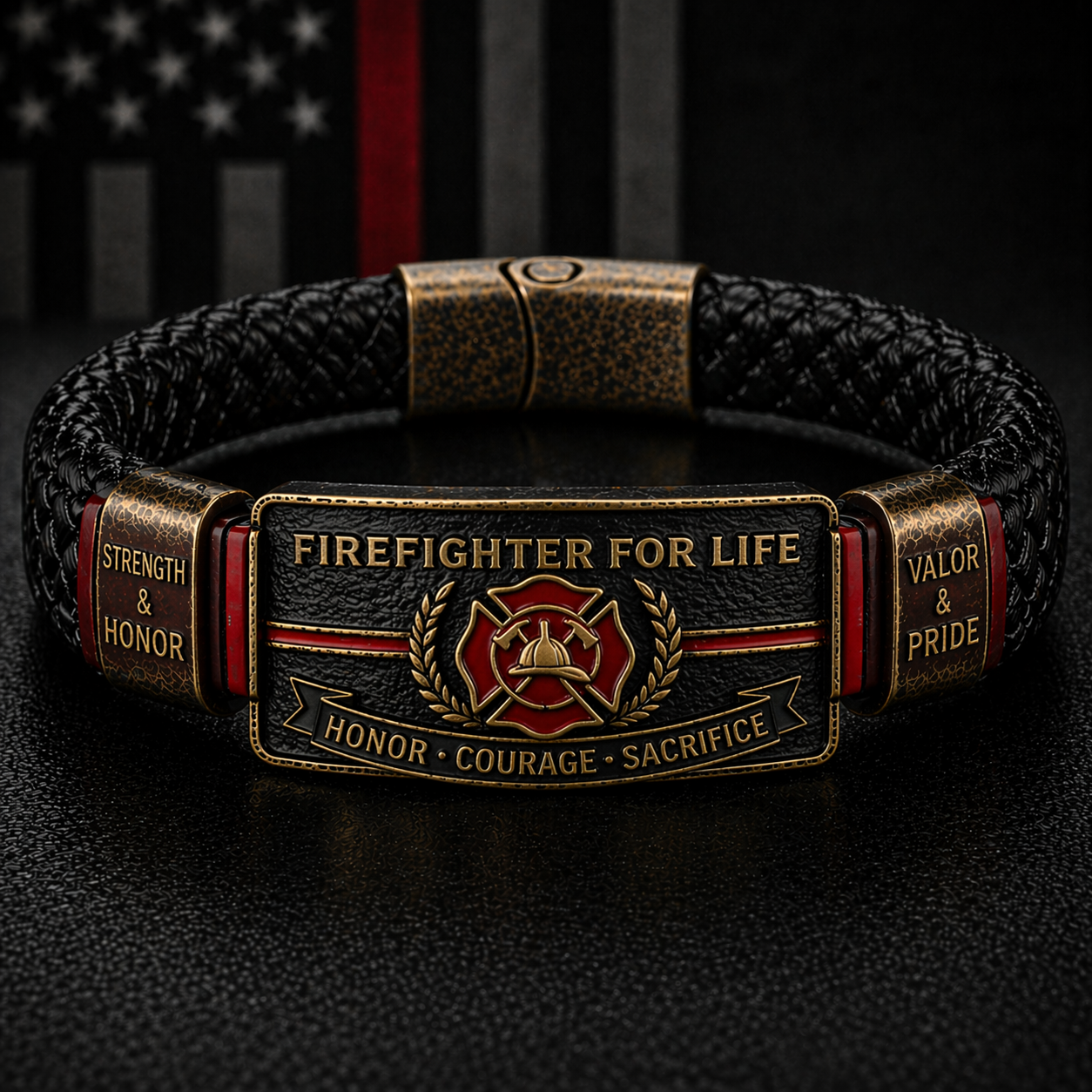 RedLineValor – Firefighter Pride Wristband