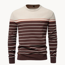 Atlantic Stripe Cotton Sweater | Lupi
