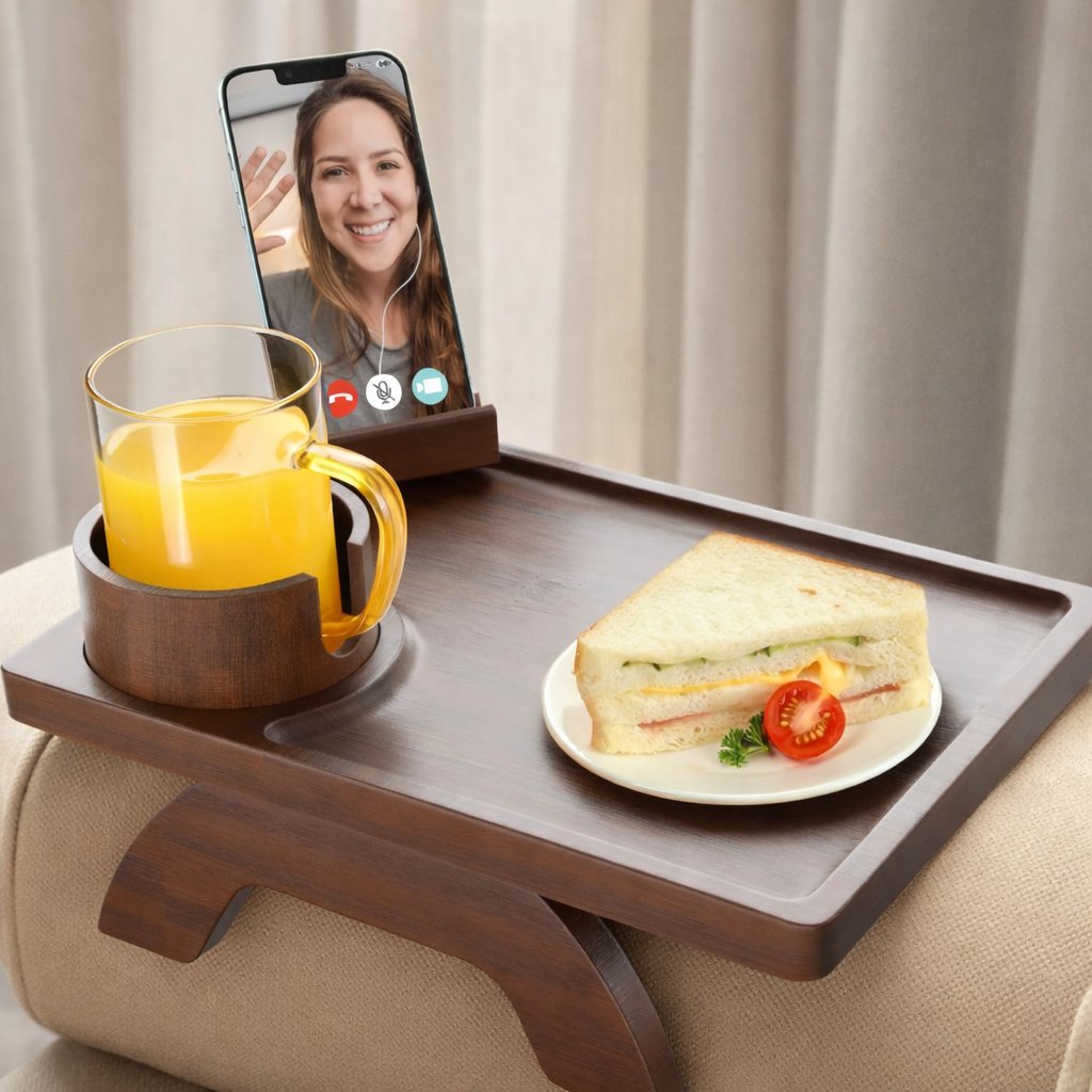 CouchBuddy – 4-in-1 Armrest Tray