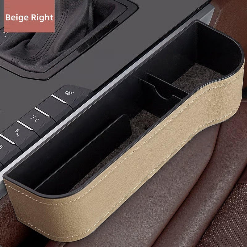DriveMate – Multi Pocket Leather Car Seat Storage Organizer