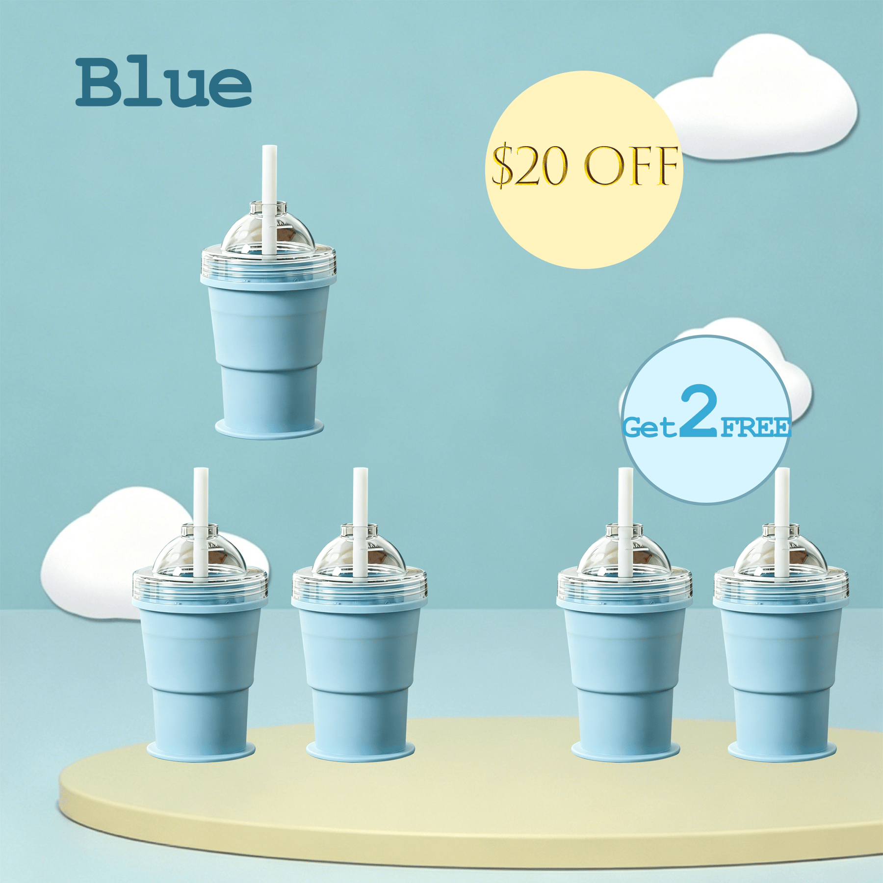 ChillCup – Foldable Silicone Ice Ball Drink Cup
