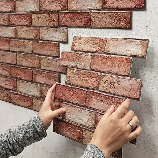 BrickCraft - Self-Adhesive 3D Brick Wallpaper