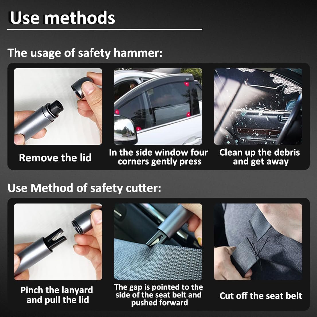 LifeSaverPro – Emergency Glass Breaker Hammer Tool