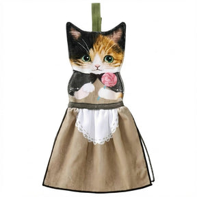 PurrfectlyClean – Humorous Cat Print Hand Towels