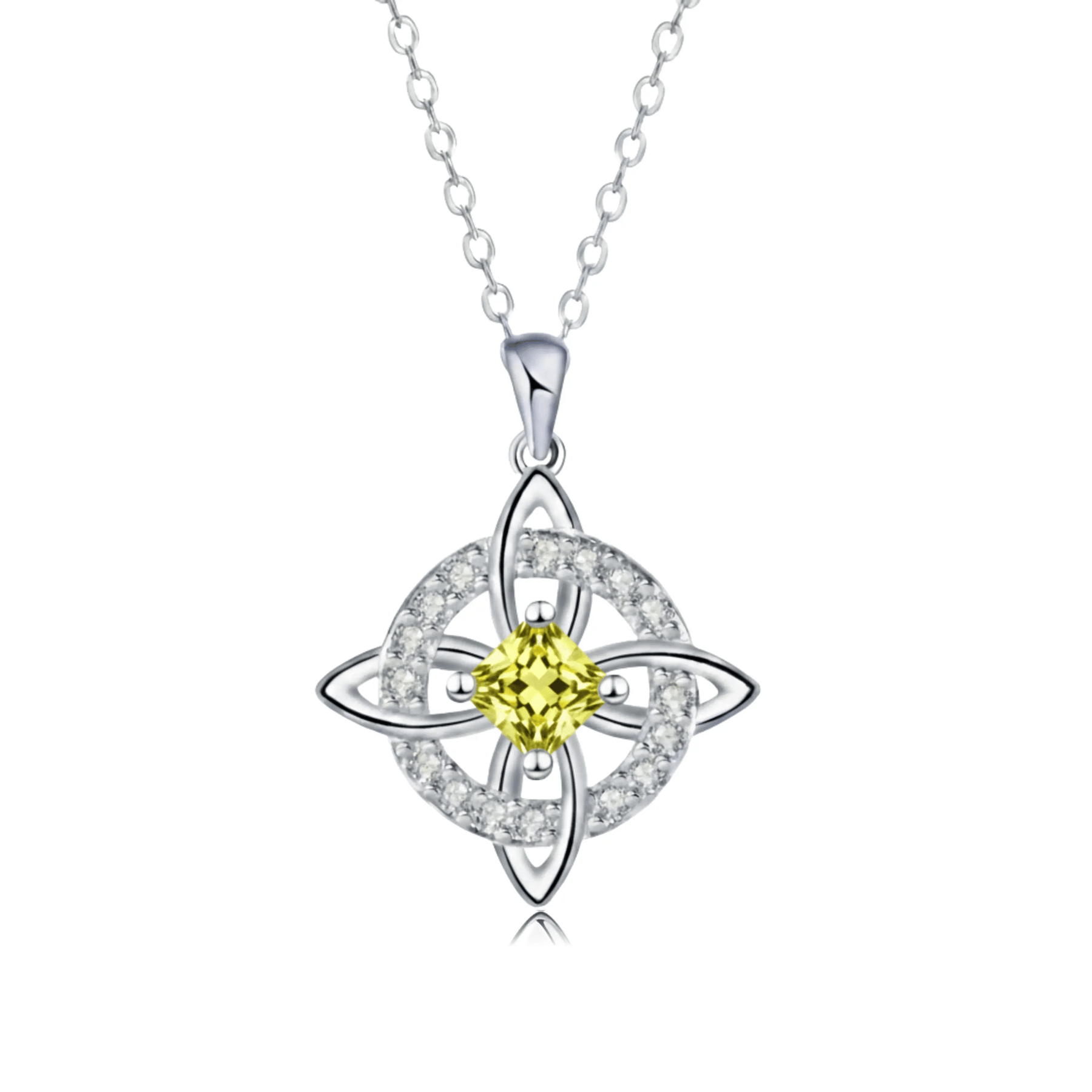 Hecatea – Witch’s Knot Birthstone Necklace