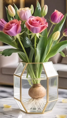 🌹 Hydroponic Roses – Bloom Without Soil! 🌹