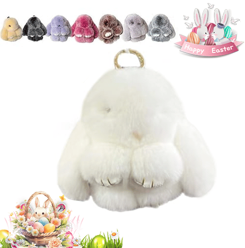 HopCharm – Cute Plush Bunny Keychain